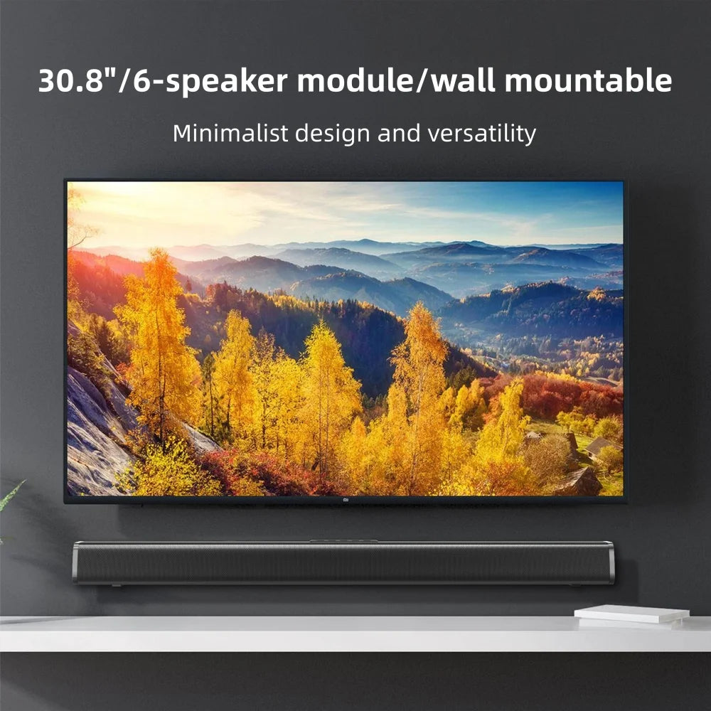 Sound Bars for TV, 30&quot; Soundbar with Subwoofer, Wireless Bluetooth 5.0 Sound Bar, 3D Surround Sound Wall Mountable TV Speakers for Home Theater, Remote Control, Black