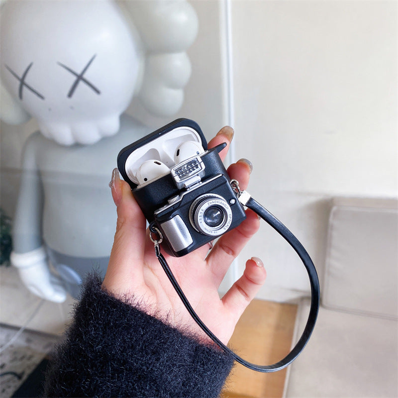 Retro Camera Wireless Bluetooth Headset Case - Stereotech
