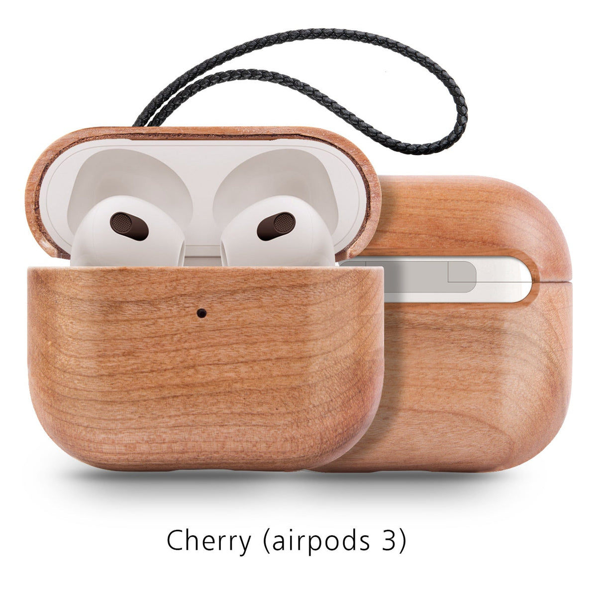 Back Cover Solid Wood Bluetooth Earphone Case - Stereotech