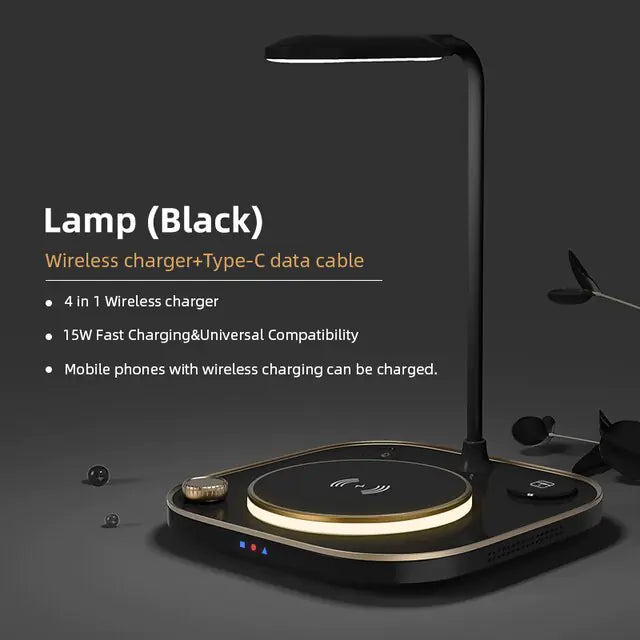 Desk Lamp 4 in 1 Fast Charger - Stereotech