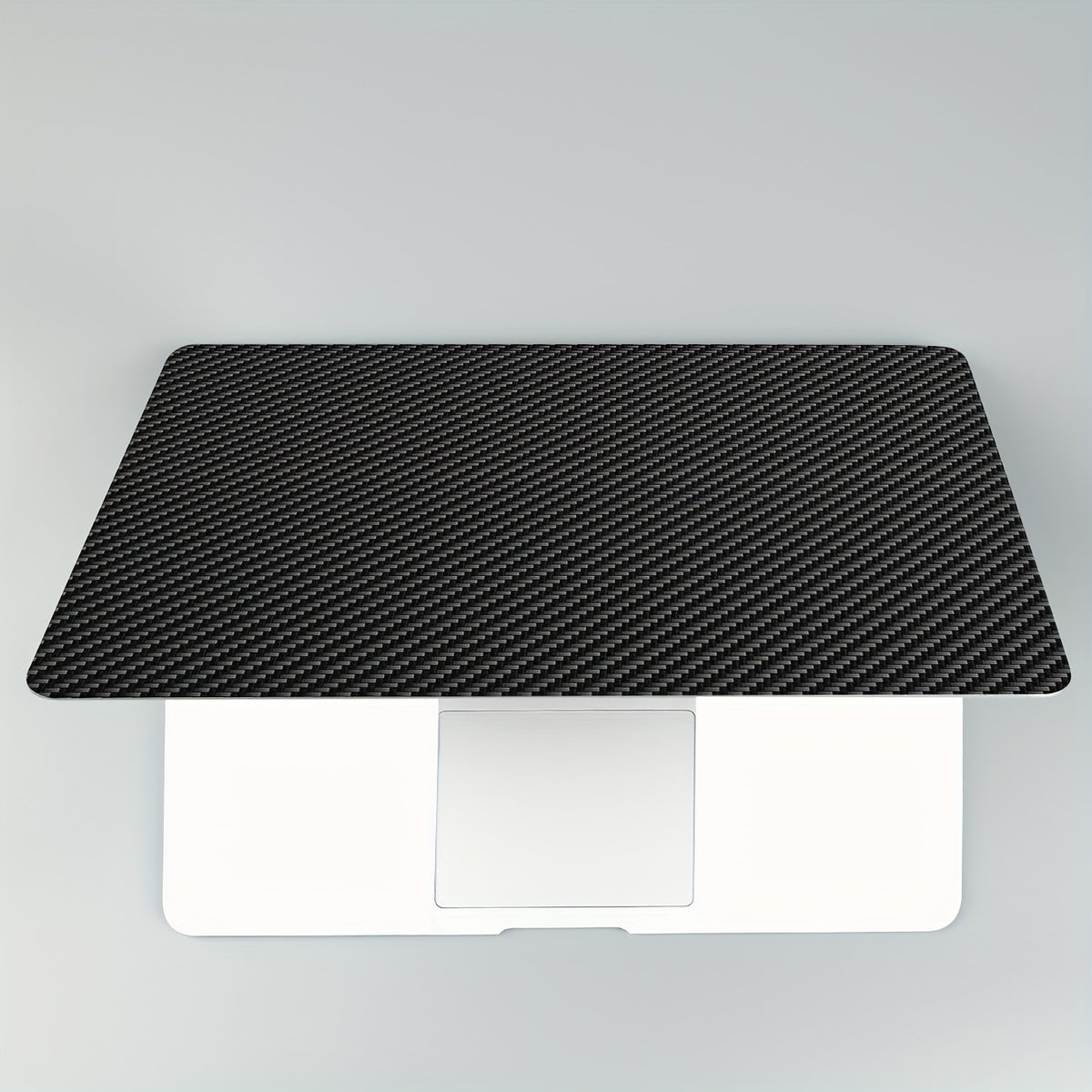 HUADO 2pcs a set 12.1 13 13.3 14 15 15.4 15.6 Inches Personalized Carbon Fiber  Laptop Skin Sticker Decal Universal Netbook Skin Sticker Reusable Notebook PC Protector Cover (Black)