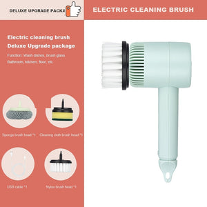 1pc Cordless Power Scrubber – High-Torque, Rechargeable Kitchen Cleaning Brush for Pots, Dishes & Home Use