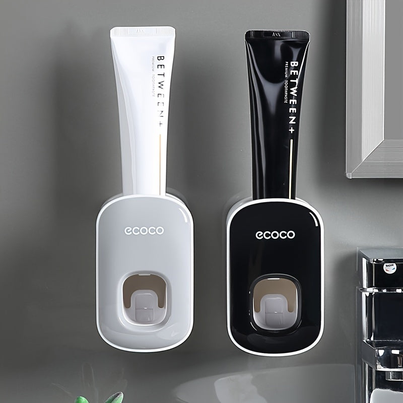 Luxury Automatic Toothpaste Dispenser - Wall-Mounted, No-Drill Installation, Portable Bathroom Accessory