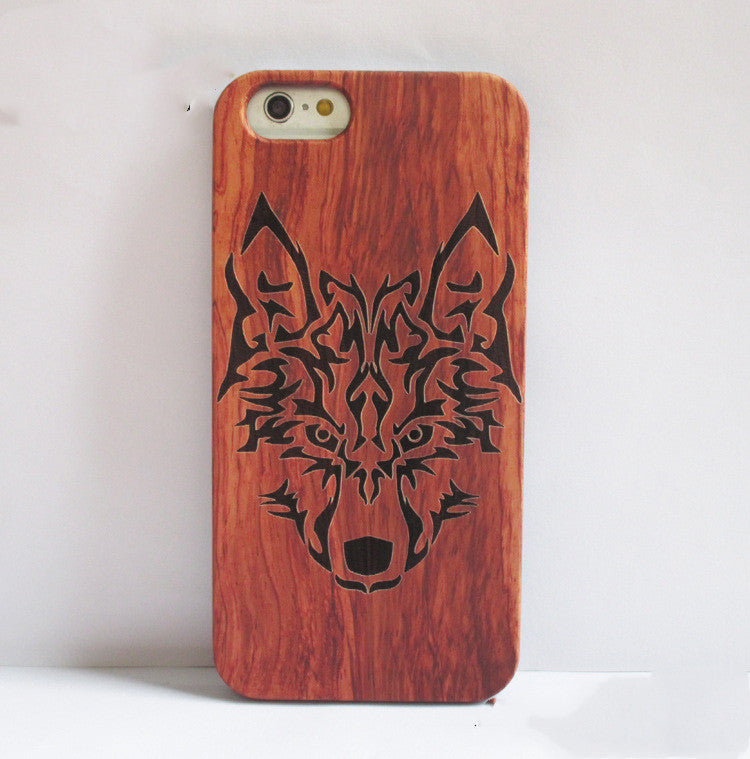 Color: E, Model: 4.7 inch i6 6s - Woodcarving mobile phone case