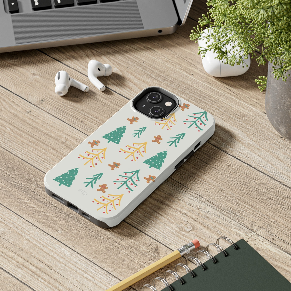 Christmas Tree&#39;s Tough Case for iPhone with Wireless Charging
