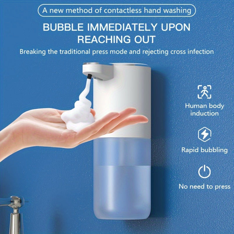 Contactless Wall-Mounted Soap Dispenser: 380mL Capacity, USB Charging, and Automatic Sensing, Halloween, Christmas Decorations