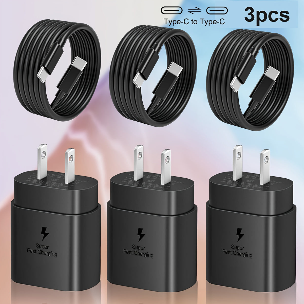 20W Fast Charger - Wall Charger with 4ft Type C Cable for Samsung Galaxy S23 Ultra/S23/S23+/S22/S22 Ultra/S22+/S21 Ultra/S20 Ultra/Note 20/Note 10/Z Fold 3 - Rapid Charging and Compact Design