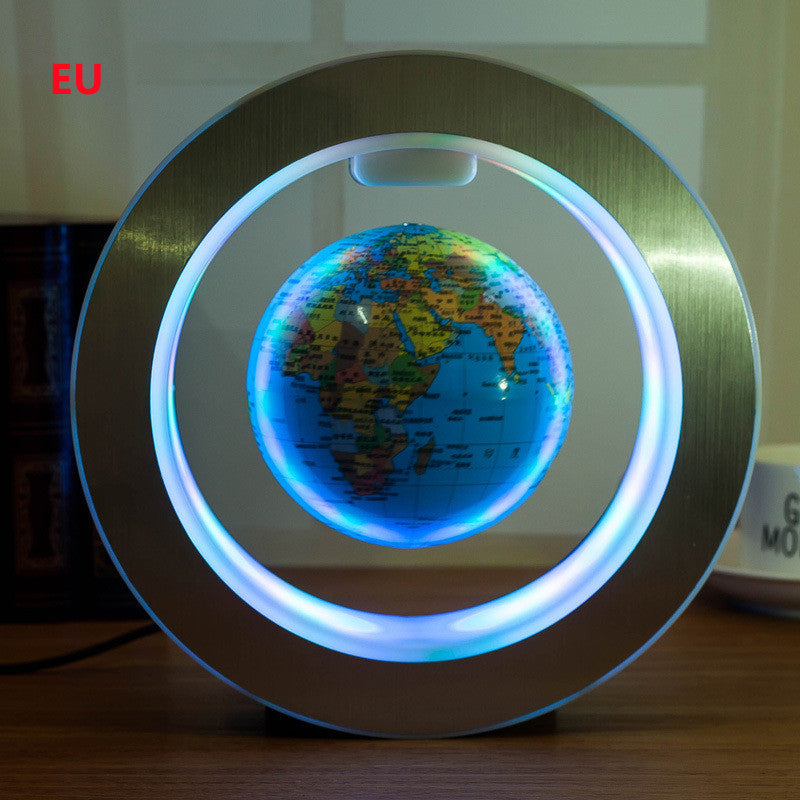 LED World Map Floating Globe Magnetic Levitation - Stereotech