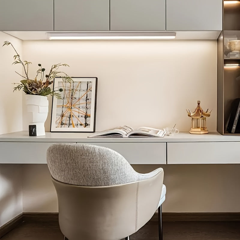 ROUTSHEL For Smart LED Motion Sensor Light Strip - USB Rechargeable, Wireless, with Self-Adhesive Pads for Easy Installation in Closets, Under Cabinets, Stairs &amp; More