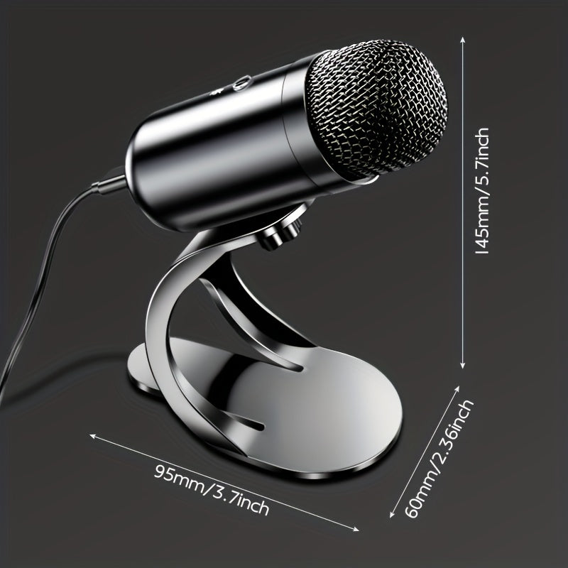 Professional USB Microphone Kit - Seamless Plug &amp; Play Studio Sound, Optimized for E-sports &amp; Singing, Crystal-Clear Voice Capture - Versatile Computer Microphone