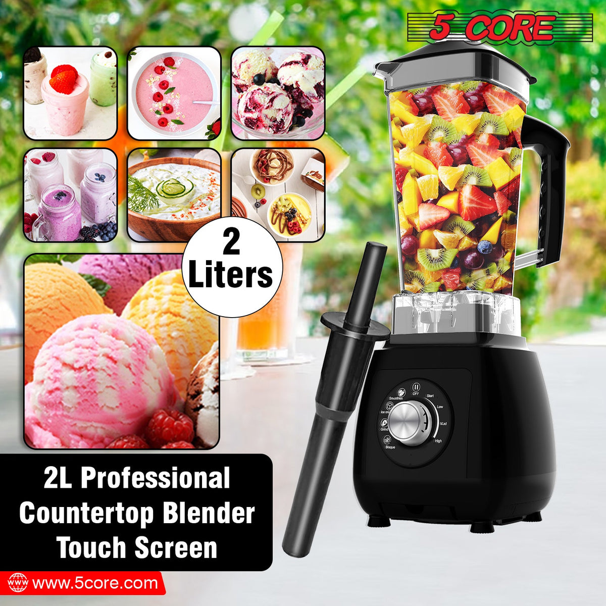 2000W 5Core Juicer Blender Machines - Stereotech