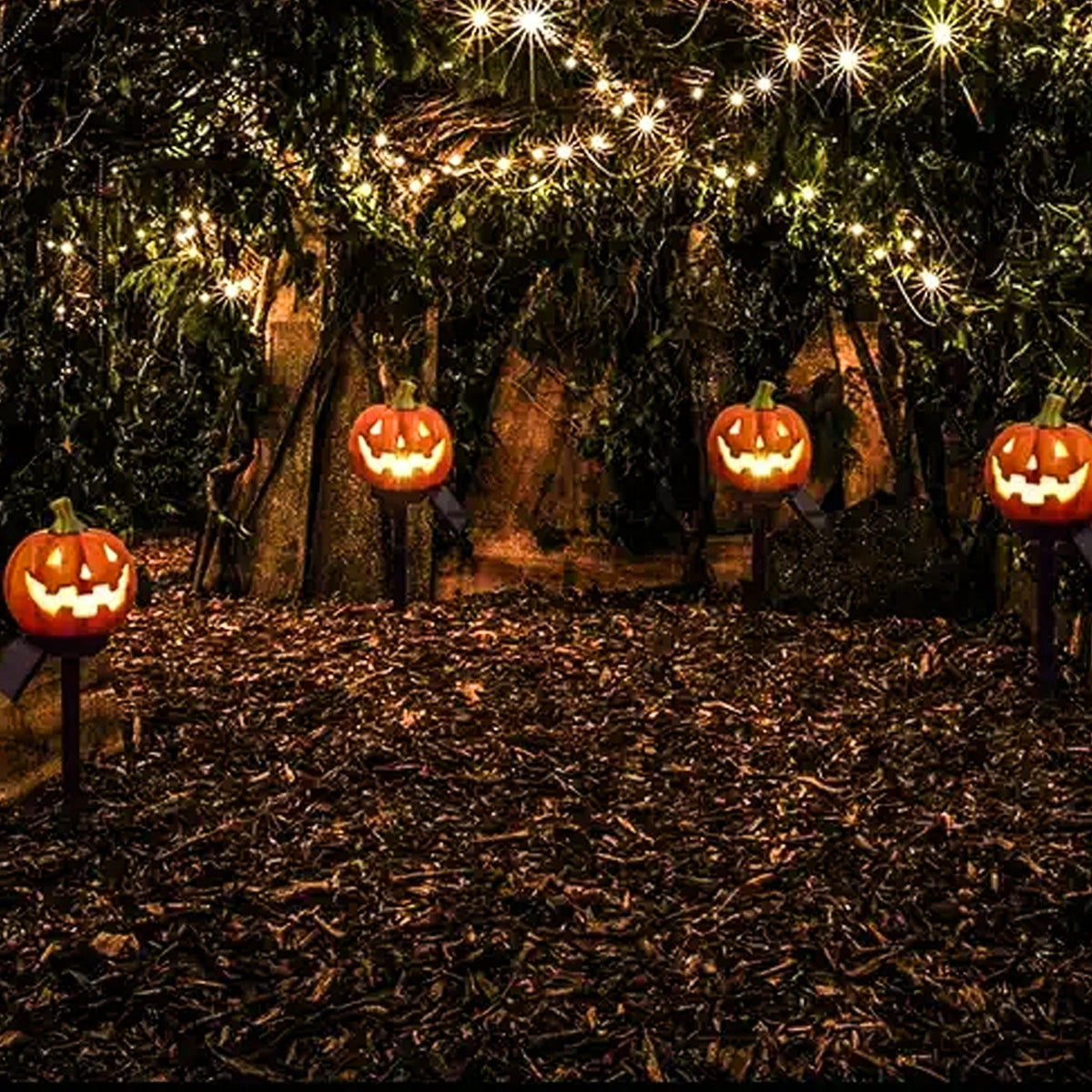 Solar Pumpkin Lights Halloween Decorations Pathway Lights Outdoor