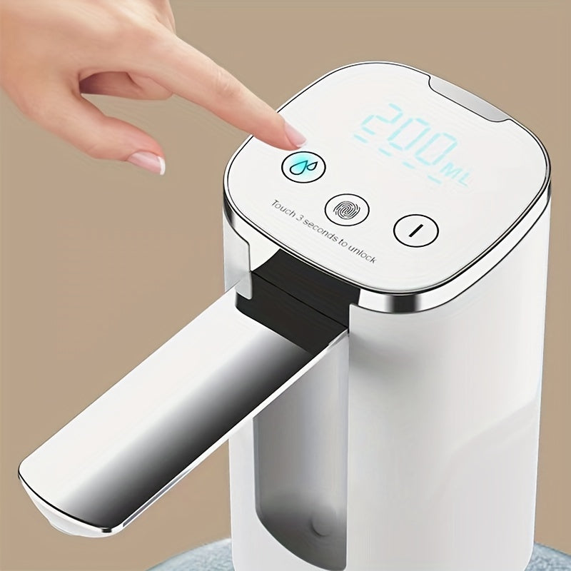 Fingerprint Touch Screen, Digital Display, Foldable Electric Water Pump, Mineral Water, Water Dispenser, Household, Bottled Water, Water Pump