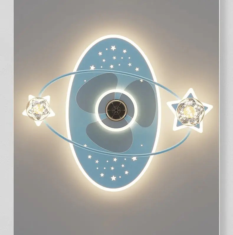 Nordic LED Ceiling Fans with Lights Remote For Living room Bedroom Boys Girls Room LED Ceiling Lamp For Home Decro