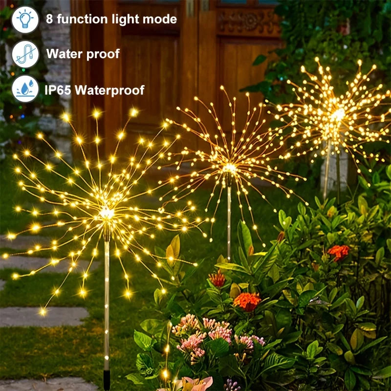 Outdoor Solar Fireworks Lights - Stereotech