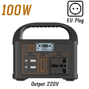 New jsdsolar Portable Solar Power Station Power Generator 100W 110V220V LED Light Emergency Solar Power Bank for Outdoor Camping