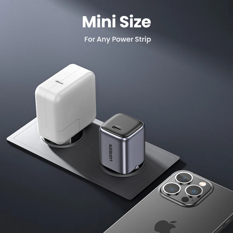 UGREEN GaN 20W Charger PD Fast USB Type C Charger USB C PD3.0 QC3.0 PPS Quick Charging For iPhone 14 13 12 11 Pro Max Tablet