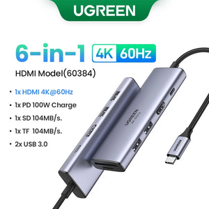 UGREEN USB C Docking Station 13 in 1 4K Triple Display Dual HDMI 10Gbps USB C HUB 100W PD SD/TF for MacBook Pro Air Dell XPS