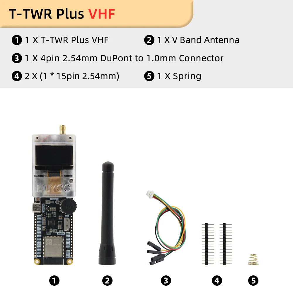LILYGO® T-TWR Plus OpenEdition ESP32-S3 Walkie-Talkie Development Board Integrated WIFI Bluetooth GPS OLED SA868 TF Card Battery