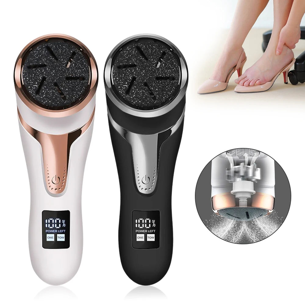 Electric Foot Callous Remover 3 Grinding Heads Waterproof Portable File Dead Hard Cracked Dry Skin Pedicure Tools Rechargeable