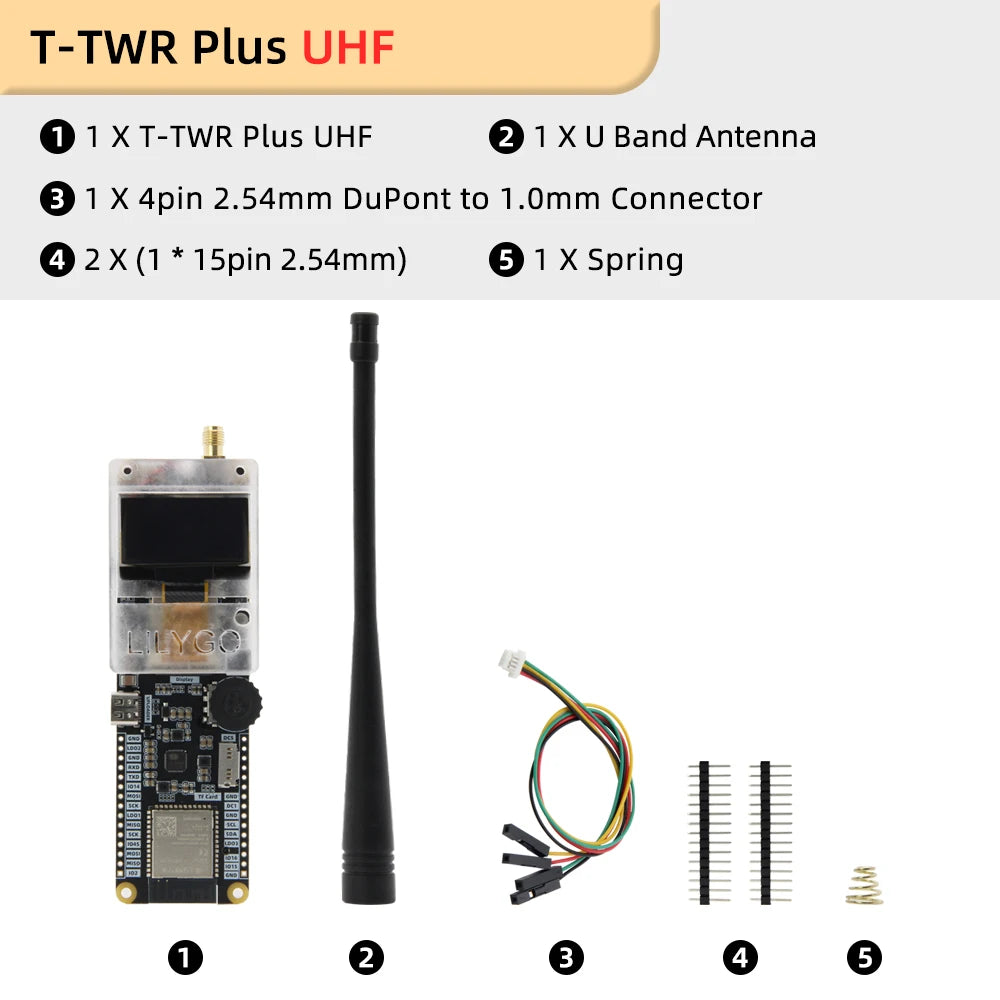 LILYGO® T-TWR Plus OpenEdition ESP32-S3 Walkie-Talkie Development Board Integrated WIFI Bluetooth GPS OLED SA868 TF Card Battery