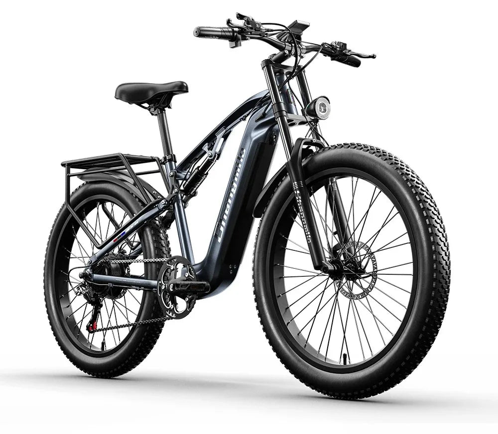 Shengmilo Electric Bicycle ,Adult eBikes with 48V 17.5Ah Battery ,1000W BAFANG Motor ,Shimano 7 Speed,Fat Tire Mountain bikes
