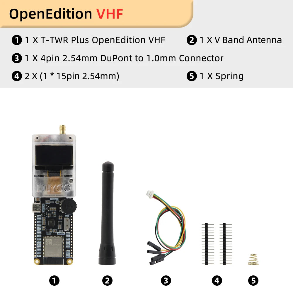LILYGO® T-TWR Plus OpenEdition ESP32-S3 Walkie-Talkie Development Board Integrated WIFI Bluetooth GPS OLED SA868 TF Card Battery