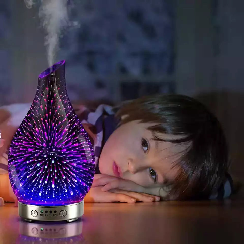 Glass Aromatherapy Oil LED Diffuser - Stereotech