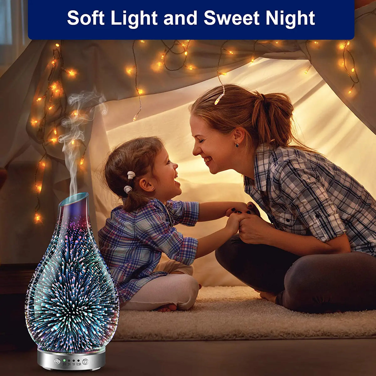 Glass Aromatherapy Oil LED Diffuser - Stereotech