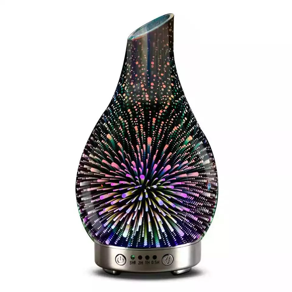 Glass Aromatherapy Oil LED Diffuser - Stereotech