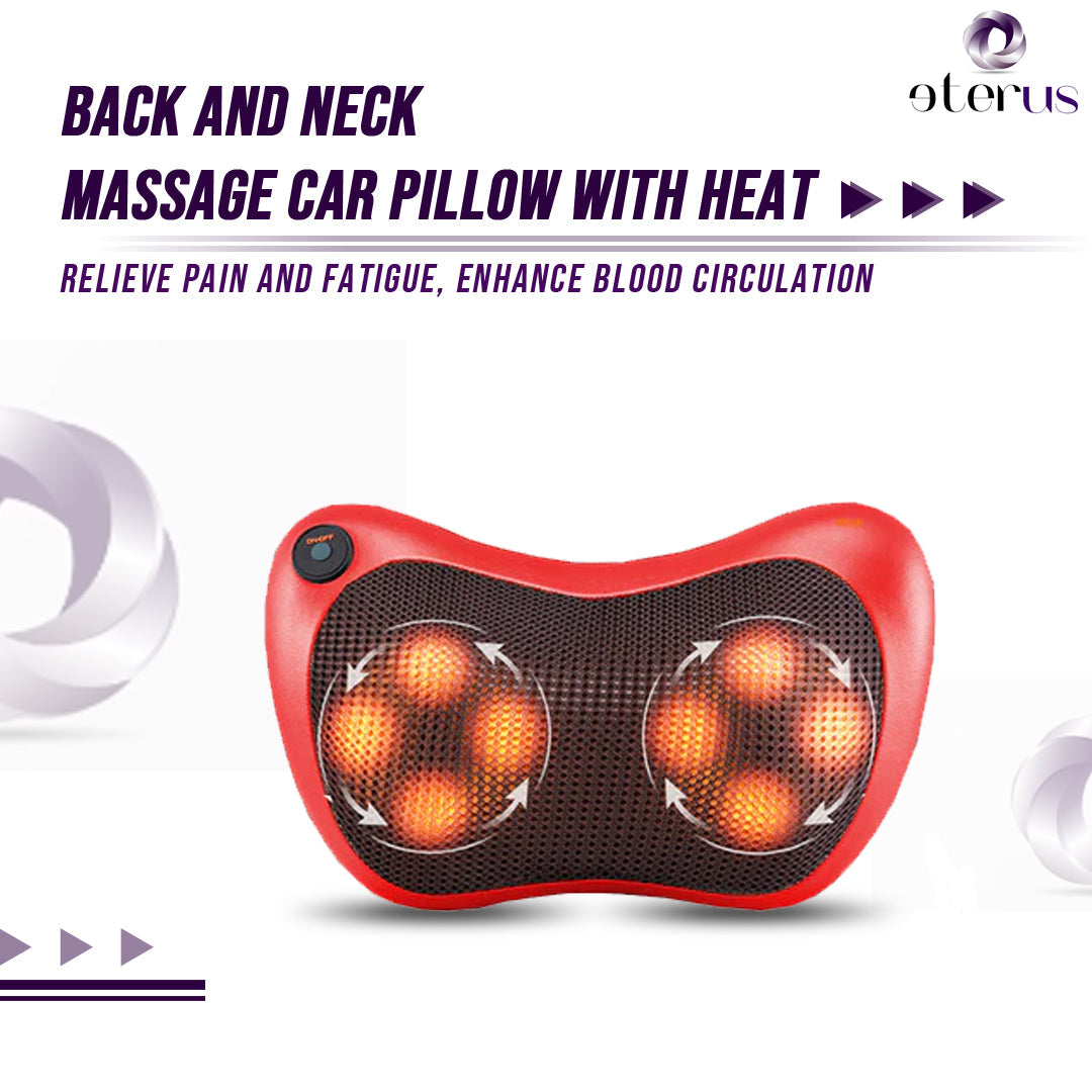 Back and Neck Massage Pillow w/Heat - Stereotech