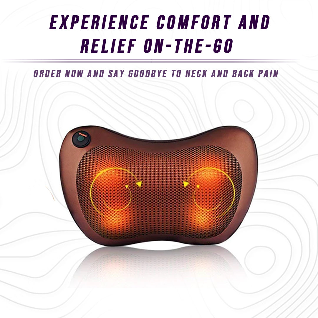 Back and Neck Massage Pillow w/Heat - Stereotech