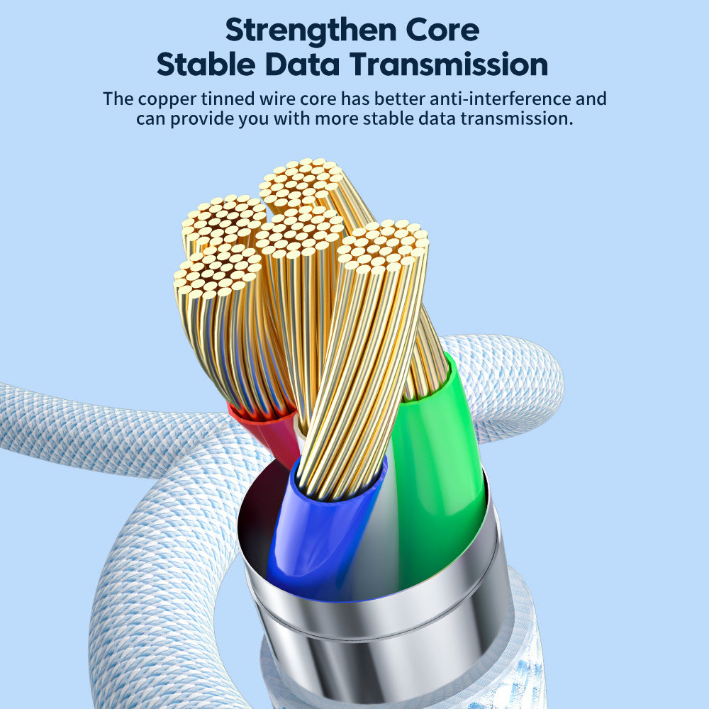 100W USB C Fast Charging Charger Cable - Stereotech