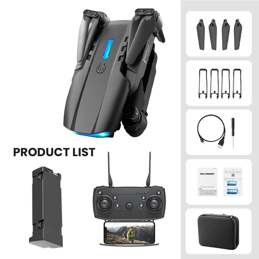 Dual Camera High Hold Mode Foldable Drone - Stereotech