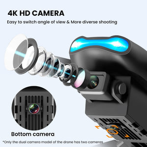 Dual Camera High Hold Mode Foldable Drone - Stereotech