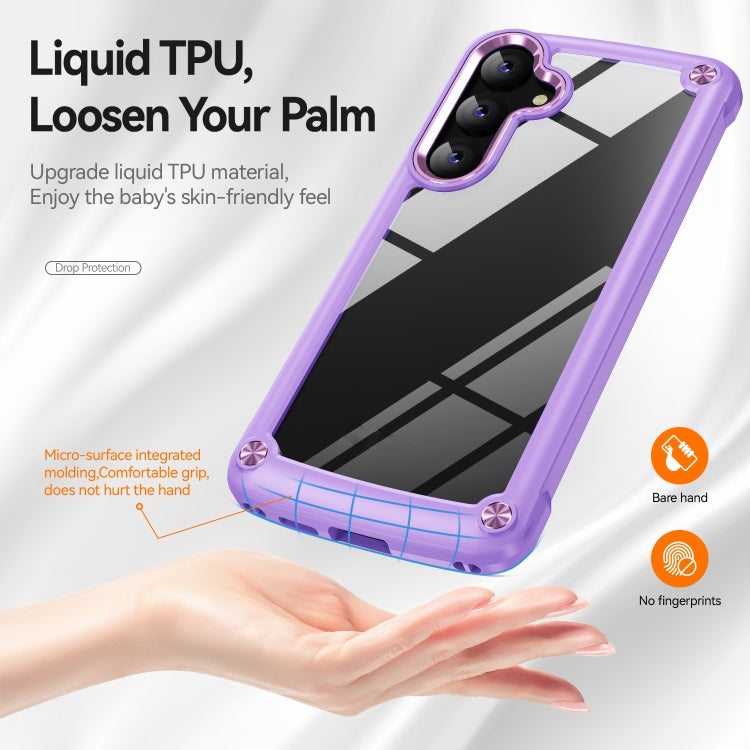 For Samsung Galaxy S24 5G TPU + PC Lens Protection Phone Case(Purple)