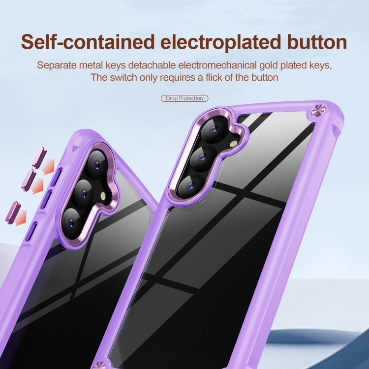 For Samsung Galaxy S24 5G TPU + PC Lens Protection Phone Case(Purple)