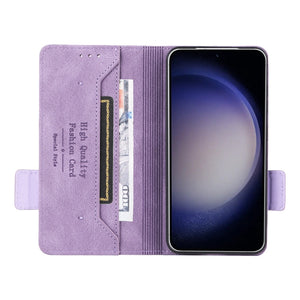 For Samsung Galaxy S24 5G Magnetic Clasp Leather Phone Case(Purple)