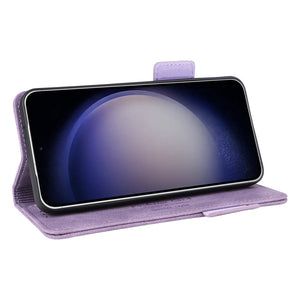 For Samsung Galaxy S24 5G Magnetic Clasp Leather Phone Case(Purple)