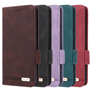 For Samsung Galaxy S24 5G Magnetic Clasp Leather Phone Case(Purple)