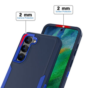 For Samsung Galaxy S21 FE 5G 2 in 1 Magnetic PC + TPU Phone Case(Royal