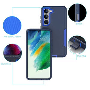 For Samsung Galaxy S21 FE 5G 2 in 1 Magnetic PC + TPU Phone Case(Royal