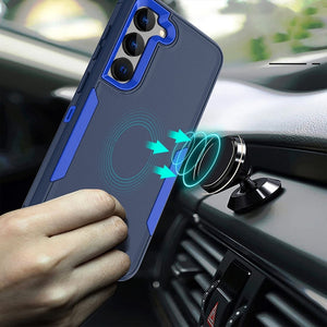 For Samsung Galaxy S22 5G 2 in 1 Magnetic PC + TPU Phone Case(Black)