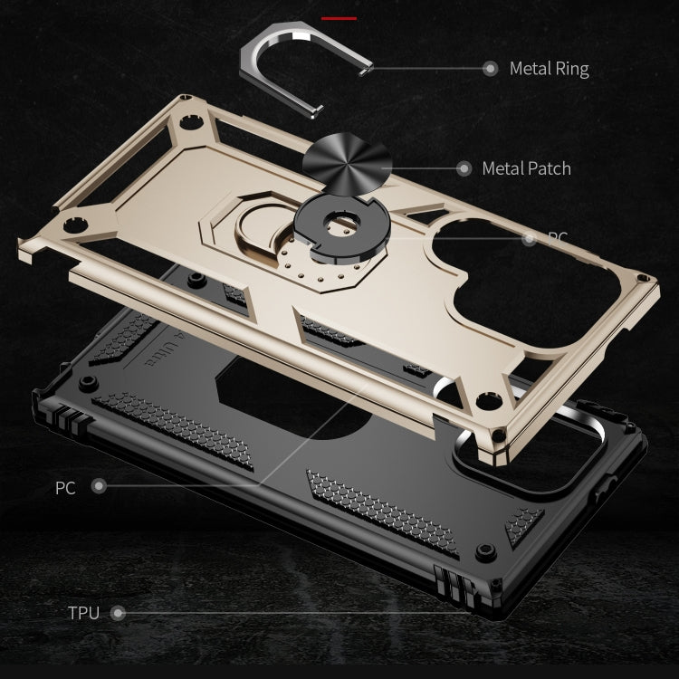 For Samsung Galaxy S24 Ultra 5G Shockproof TPU + PC Phone Case(Gold)