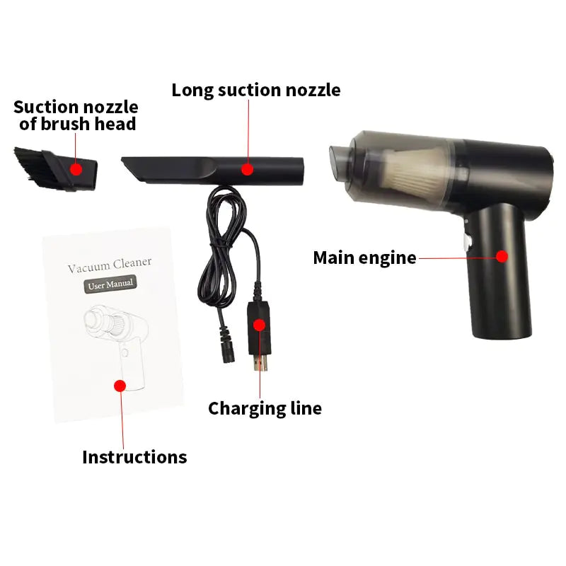 Cordless Car Vacuum Cleaner - Stereotech