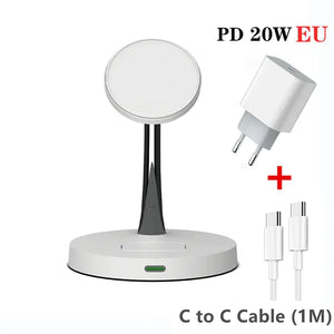 Iphone Magnetic Wireless Charger Station - Stereotech