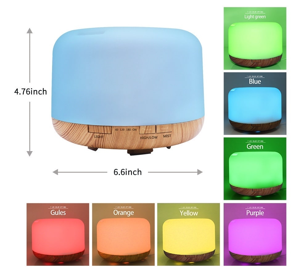 Color Changing Oil Aromatherapy Diffuser - Stereotech