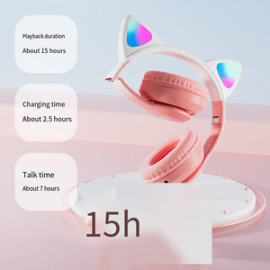 Wireless Bluetooth Cat Ear Gaming Headphone - Stereotech