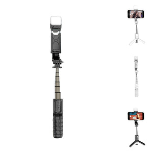Selfie Stick Tripod with Fill Light - Stereotech
