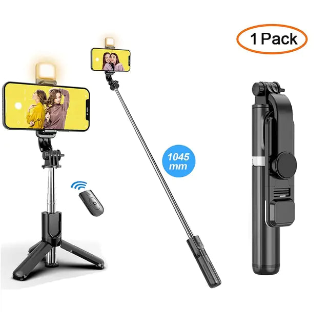 Wireless Bluetooth Selfie Stick Tripod - Stereotech